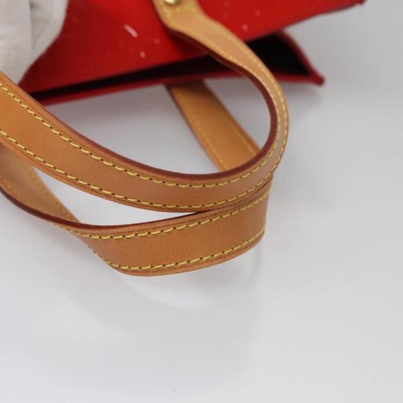 LOUIS VUITTON Monogram Vernis Reade PM Hand Bag Red Rouge M91088 LV Auth BD124 - Picture 7 of 16